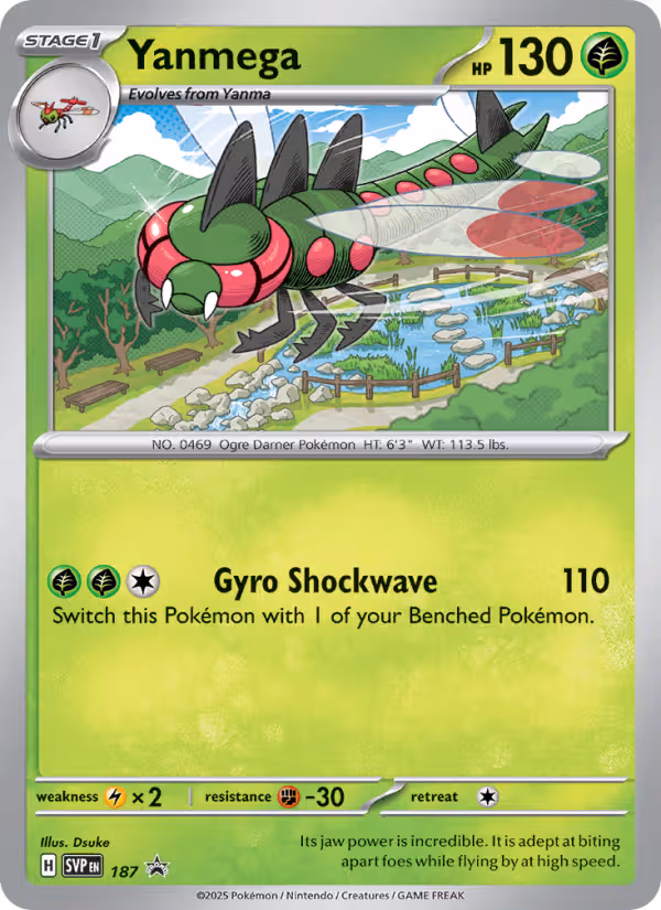 Yanmega 187/225 Pokemon card