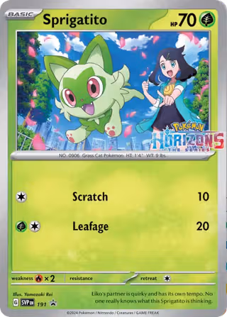Sprigatito 191/225 Pokemon card