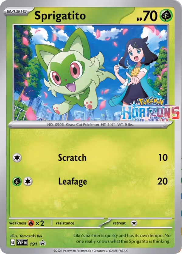 Sprigatito 191/225 Pokemon card