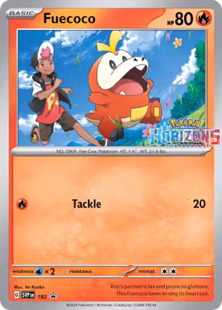 Fuecoco 192/225 Pokemon card