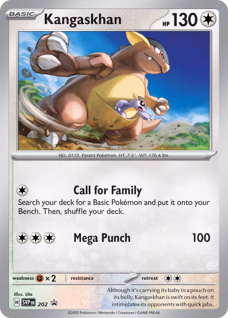 Kangaskhan 202/225 Pokemon card