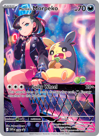 Marnie's Morpeko 206/225 Pokemon card