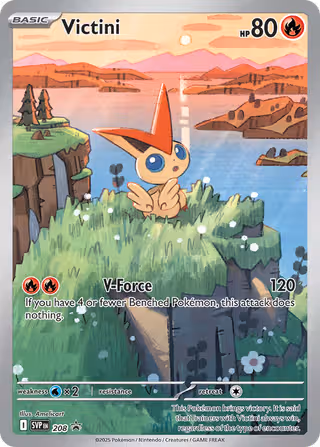 Victini 208/225 Pokemon card
