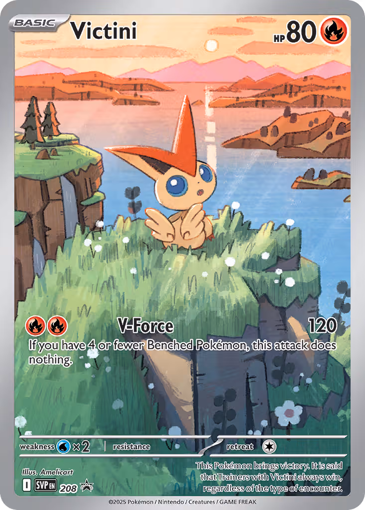 Victini 208/225 Pokemon card