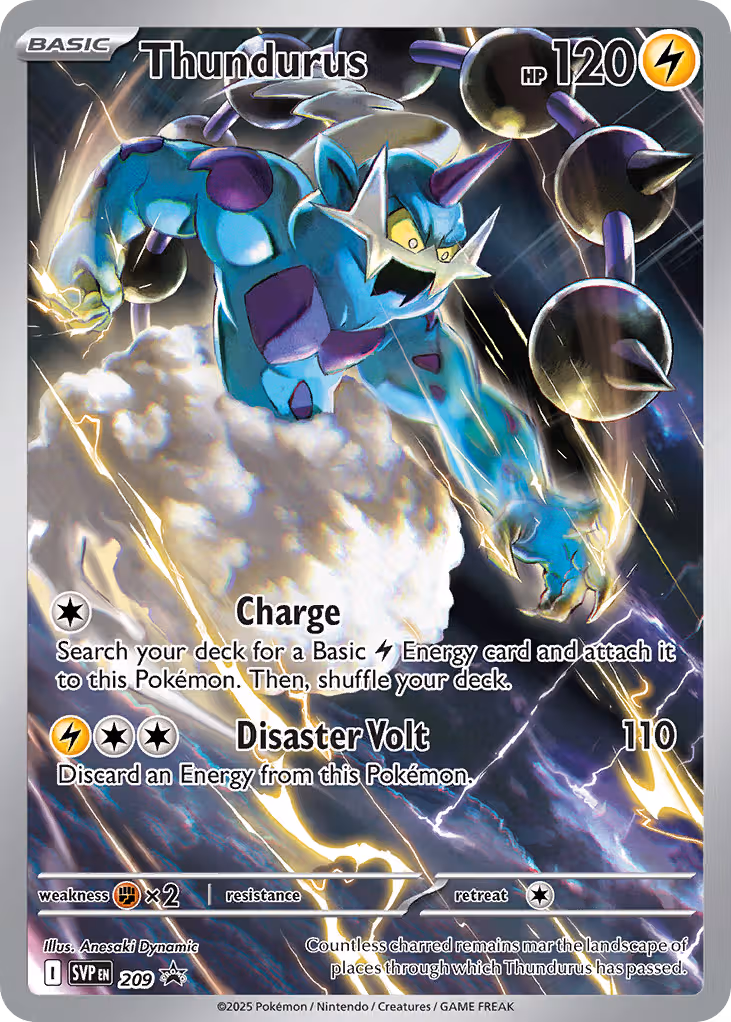 Thundurus 209/225 Pokemon card