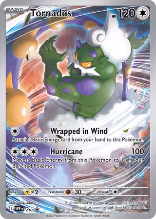 Tornadus 210/225 Pokemon card