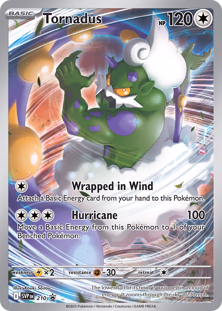 Tornadus 210/225 Pokemon card