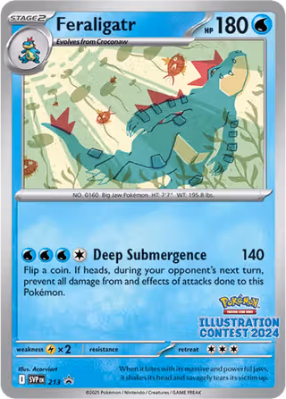 Feraligatr 213/225 Pokemon card