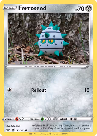 Ferroseed 130/202 Pokemon card