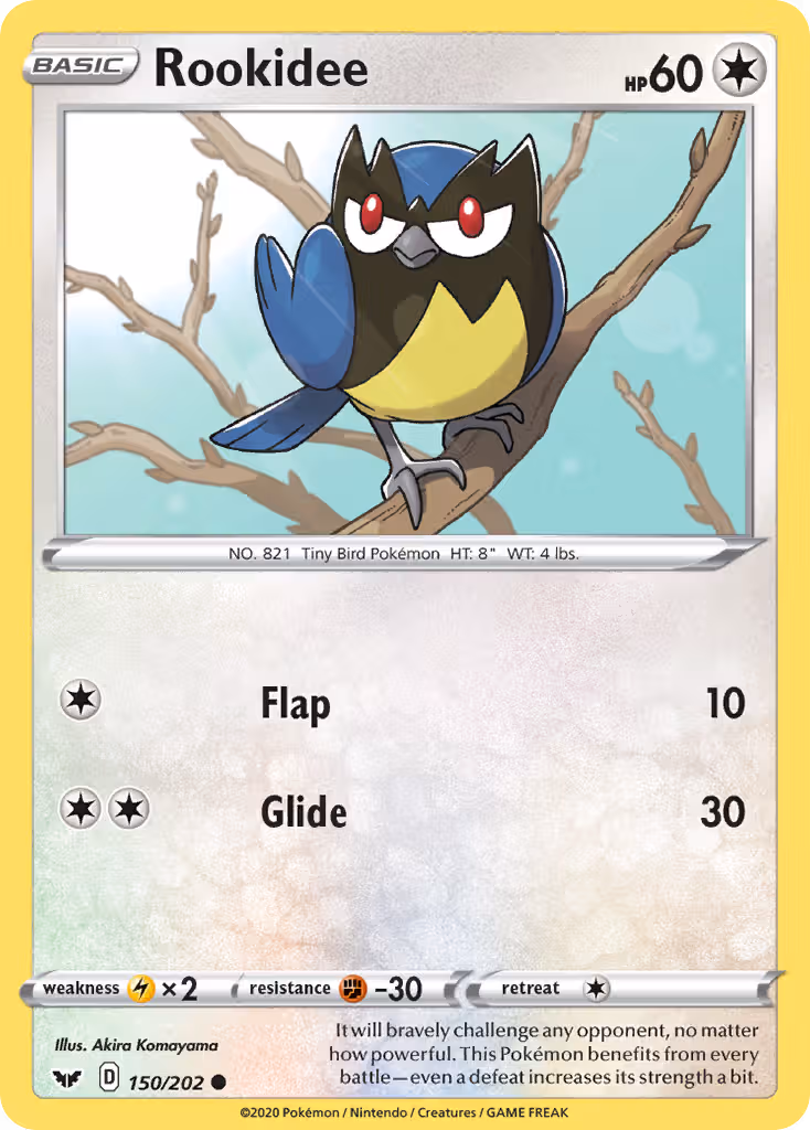 Rookidee 150/202 Pokemon card