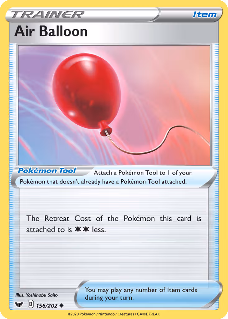 Air Balloon 156/202 Pokemon card
