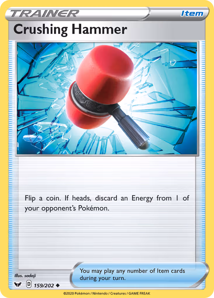 Crushing Hammer 159/202 Pokemon card