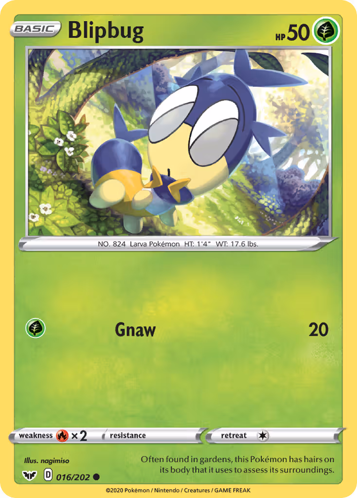Blipbug 16/202 Pokemon card