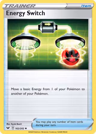 Energy Switch 162/202 Pokemon card