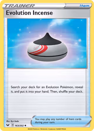 Evolution Incense 163/202 Pokemon card