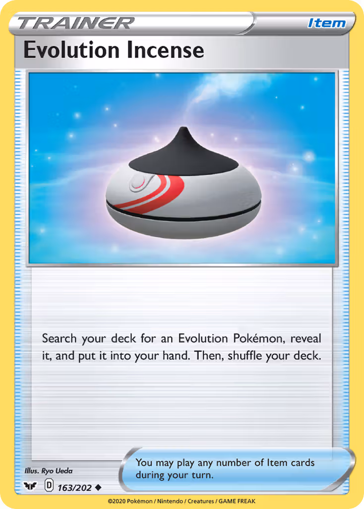 Evolution Incense 163/202 Pokemon card