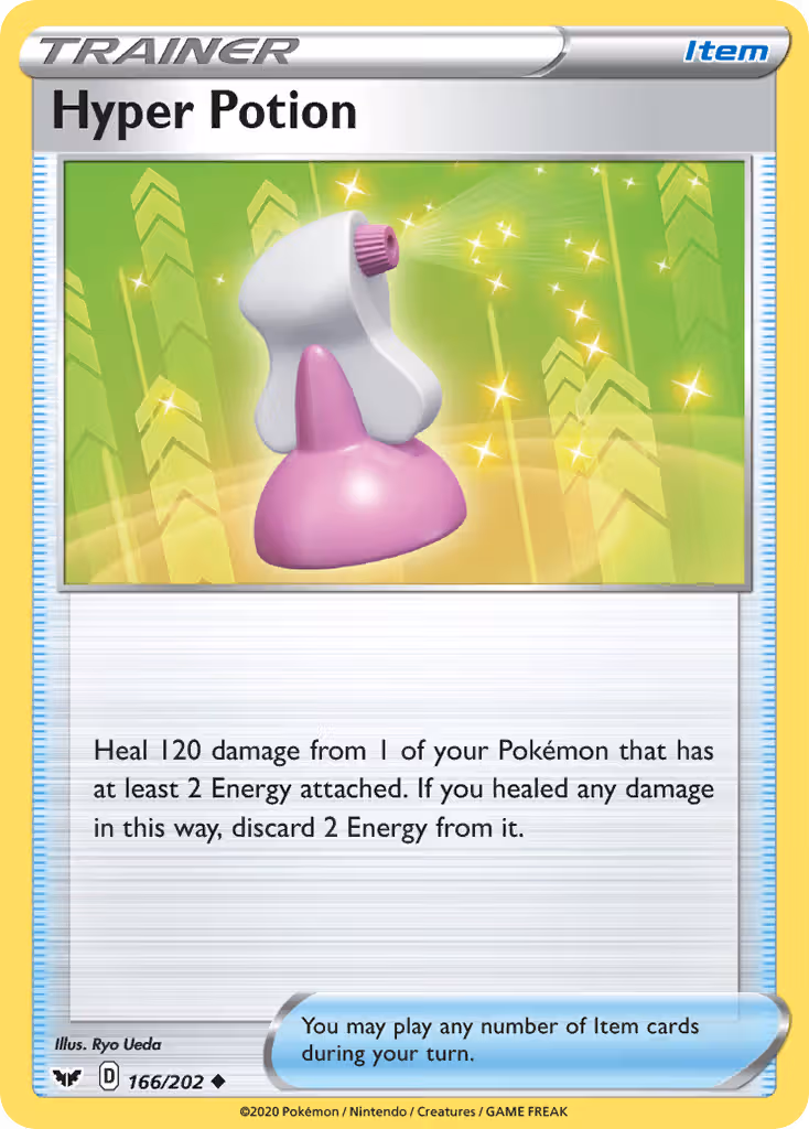 Hyper Potion 166/202 Pokemon card