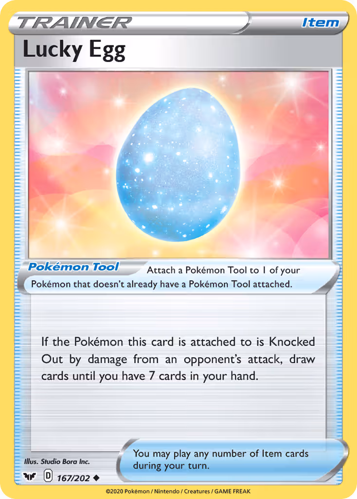 Lucky Egg 167/202 Pokemon card