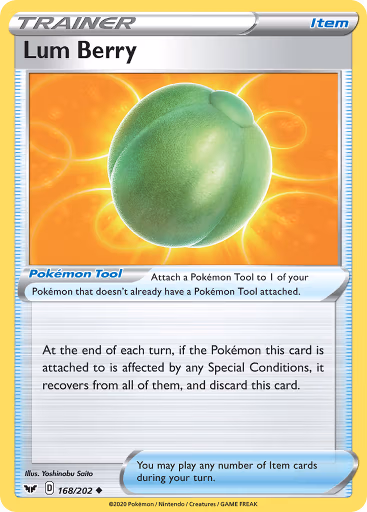 Lum Berry 168/202 Pokemon card