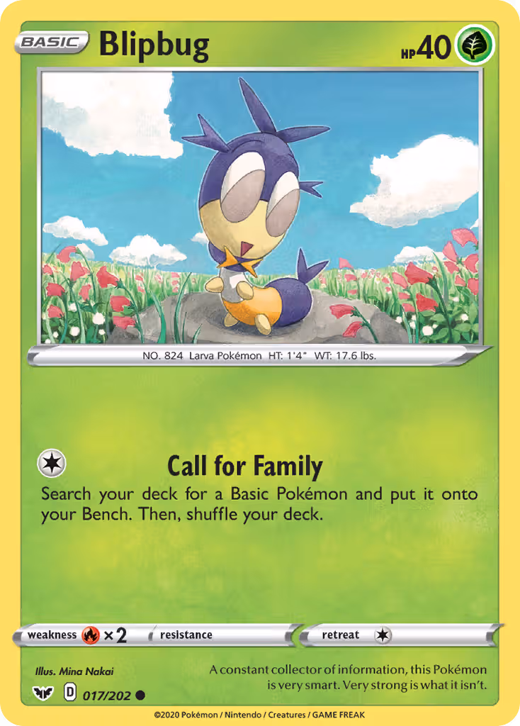 Blipbug 17/202 Pokemon card