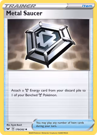 Metal Saucer 170/202 Pokemon card