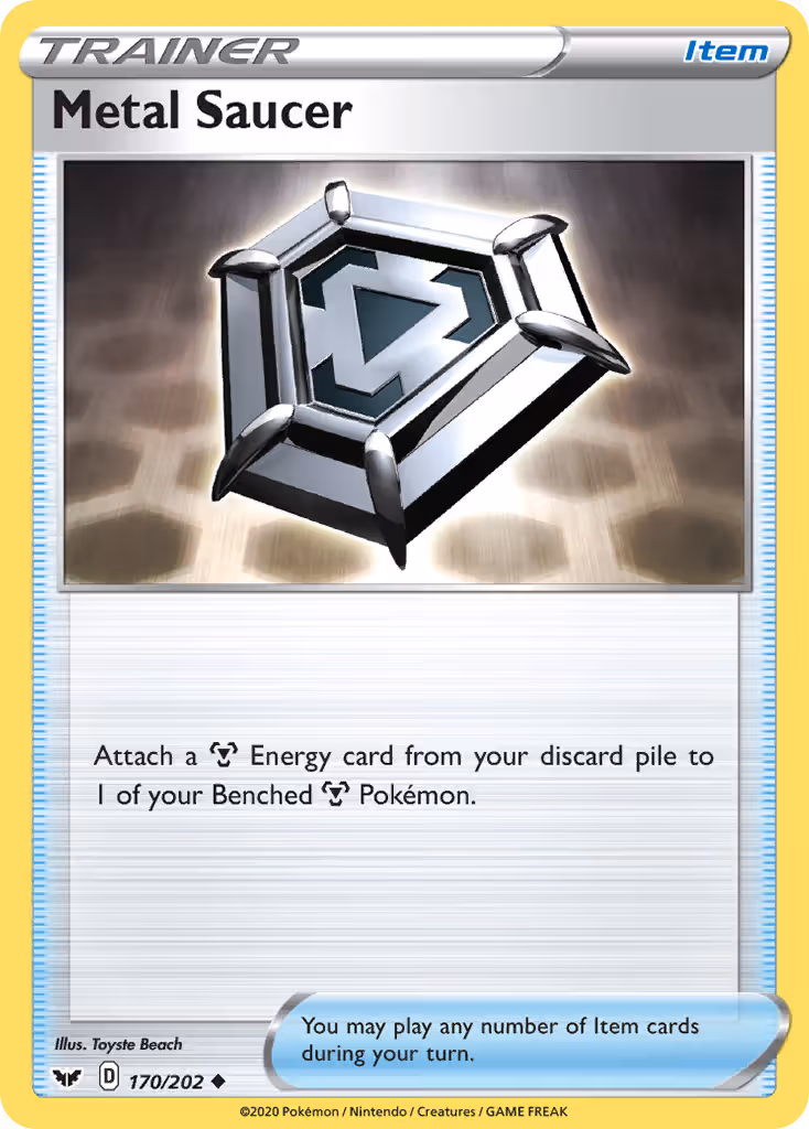 Metal Saucer 170/202 Pokemon card