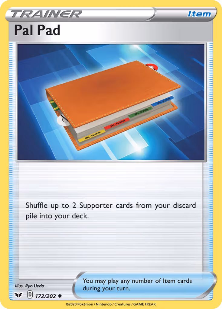 Pal Pad 172/202 Pokemon card