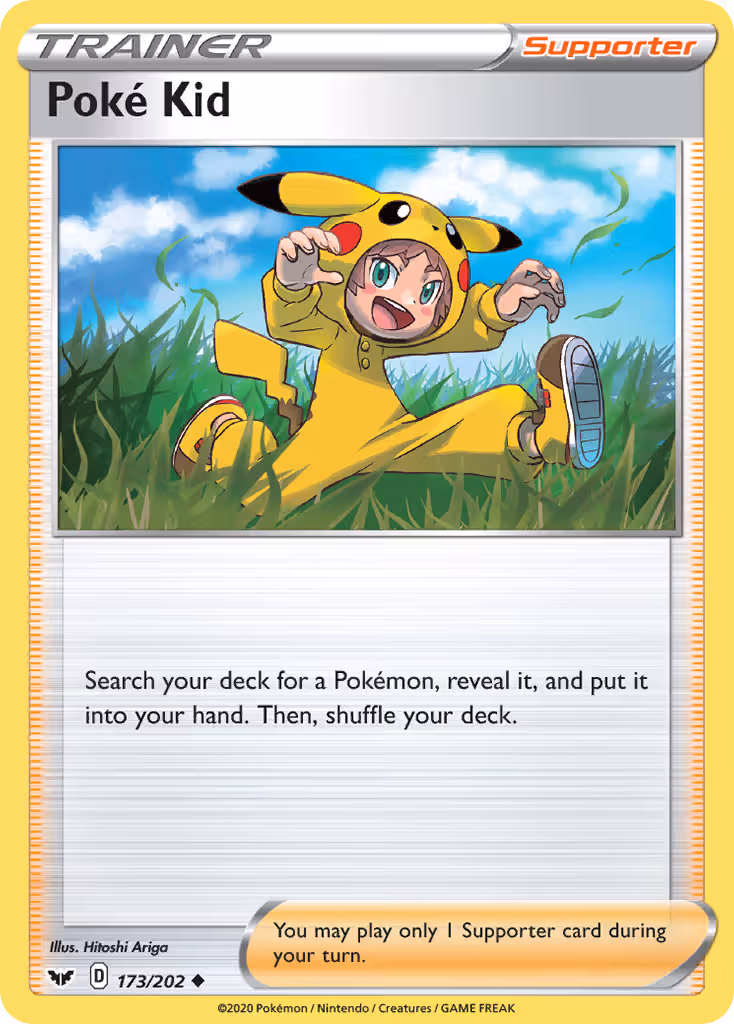 Poké Kid 173/202 Pokemon card