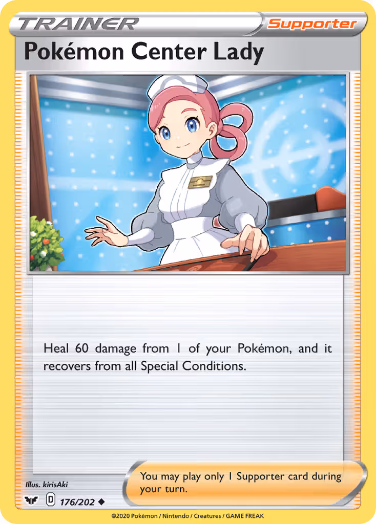 Pokémon Center Lady 176/202 Pokemon card