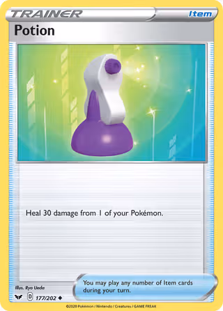 Potion 177/202 Pokemon card