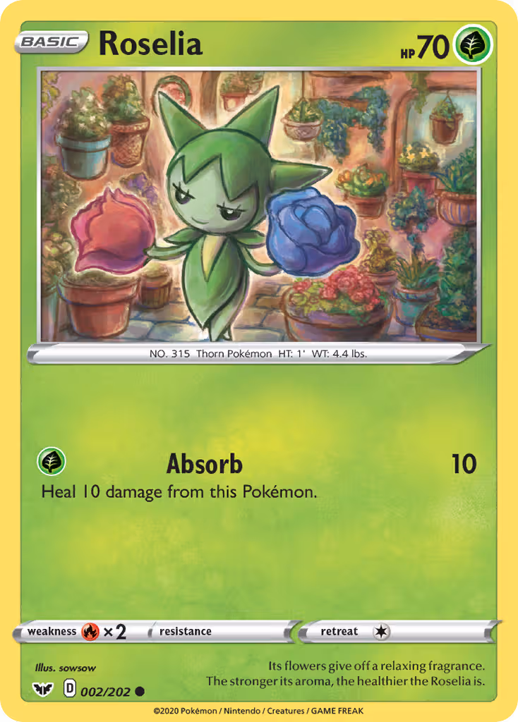 Roselia 2/202 Pokemon card