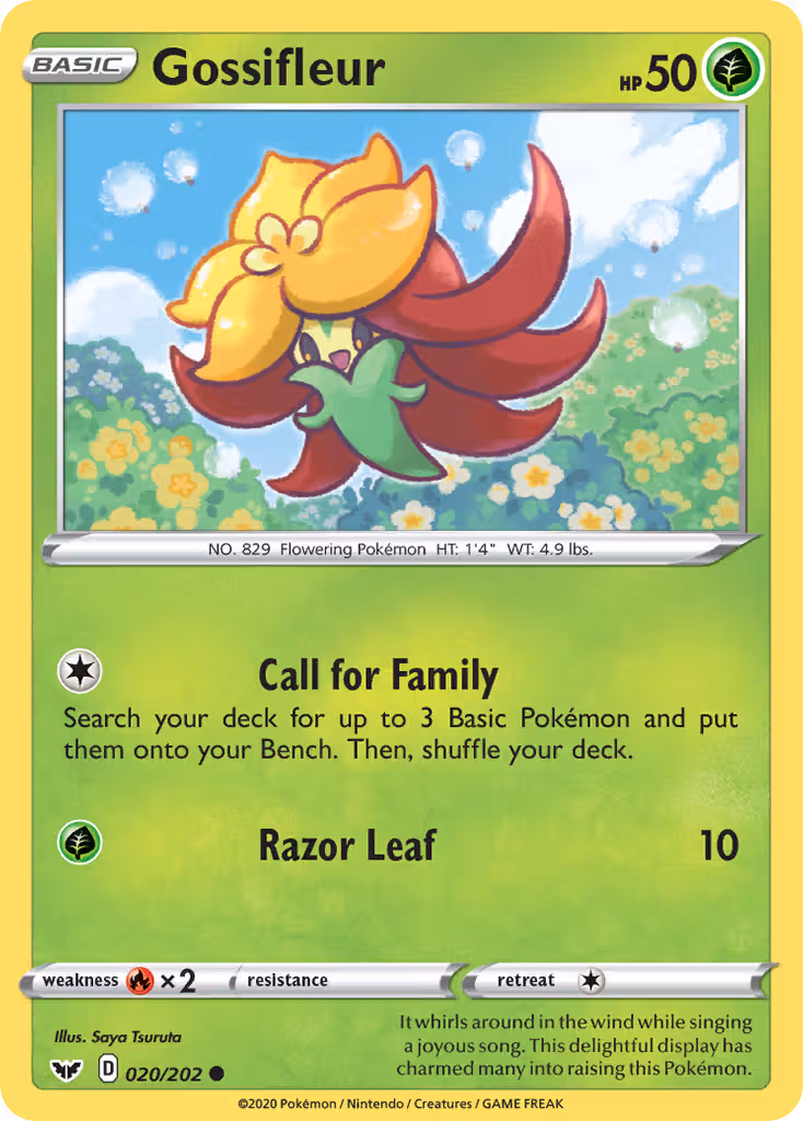 Gossifleur 20/202 Pokemon card