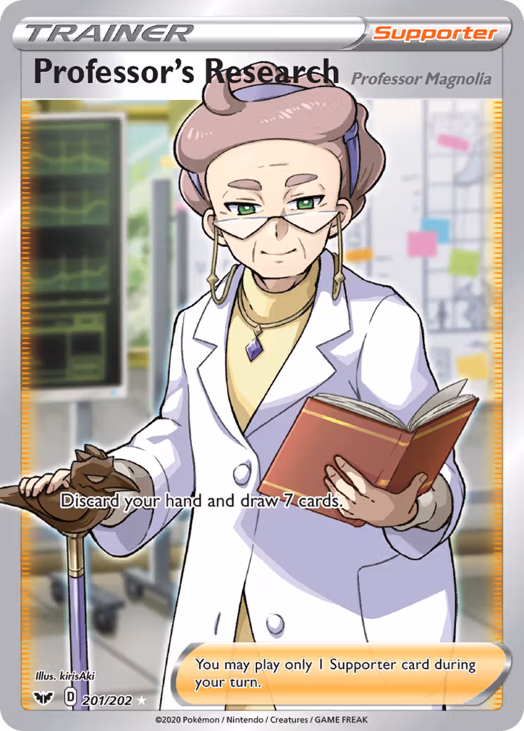 Professor's Research (Professor Magnolia) 201/202 Pokemon card