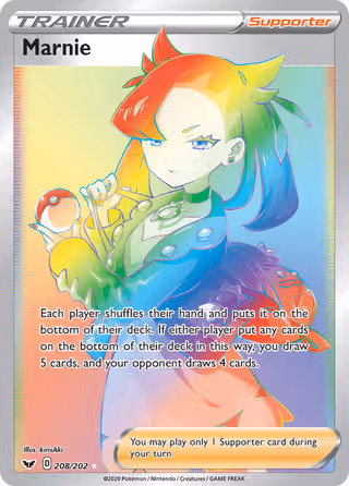 Marnie 208/202 Pokemon card