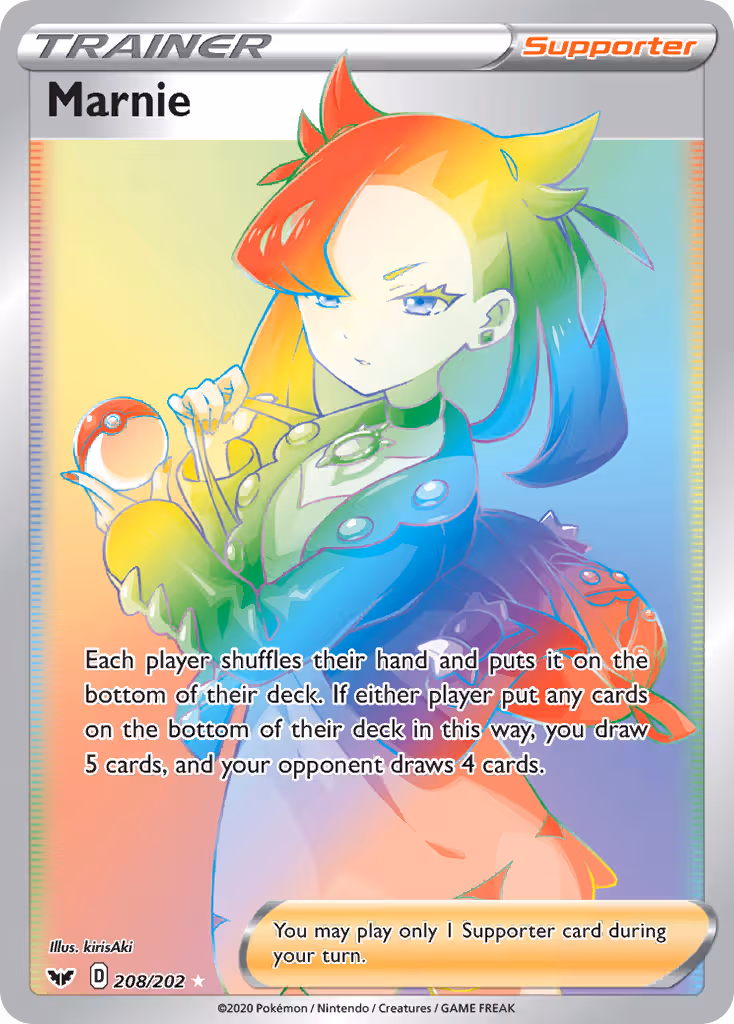 Marnie 208/202 Pokemon card