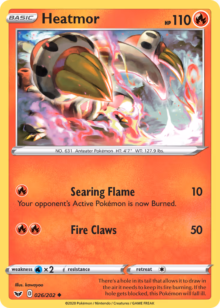 Heatmor 26/202 Pokemon card