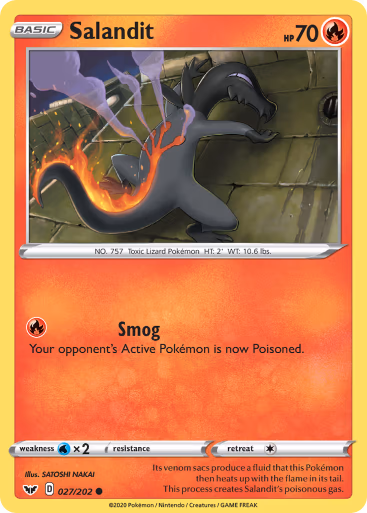 Salandit 27/202 Pokemon card