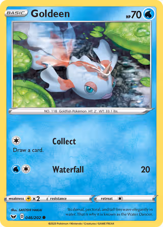 Goldeen 46/202 Pokemon card