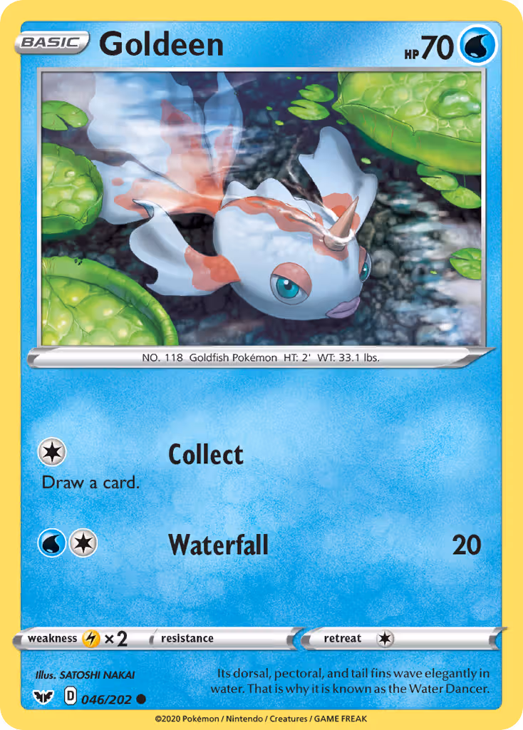Goldeen 46/202 Pokemon card