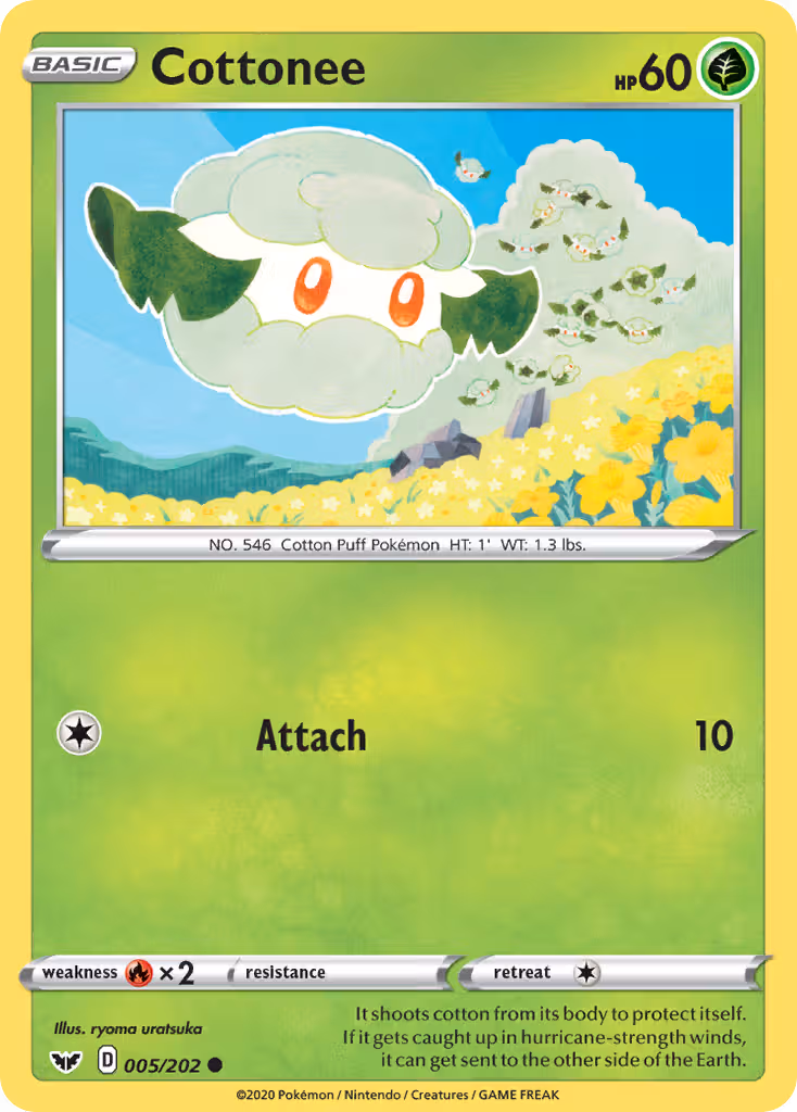 Cottonee 5/202 Pokemon card