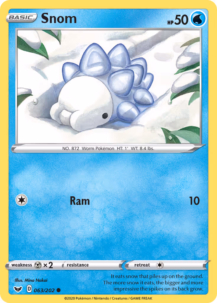 Snom 63/202 Pokemon card