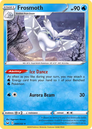 Frosmoth 64/202 Pokemon card