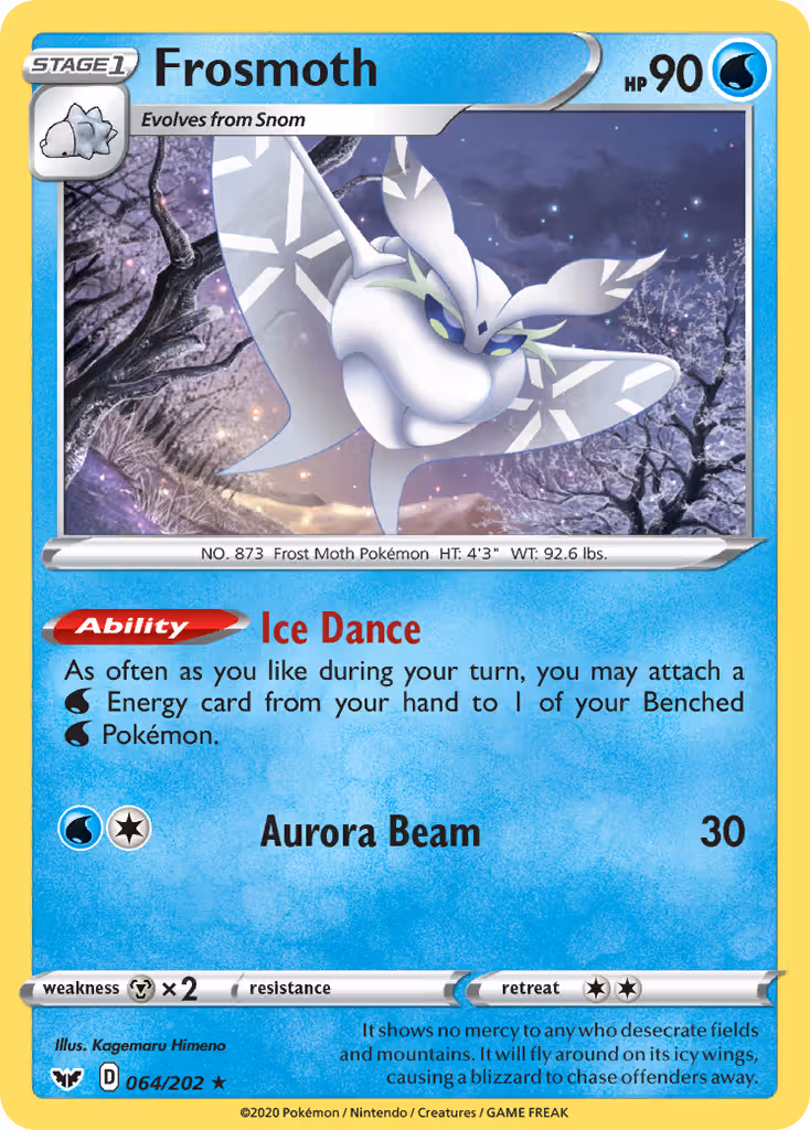Frosmoth 64/202 Pokemon card