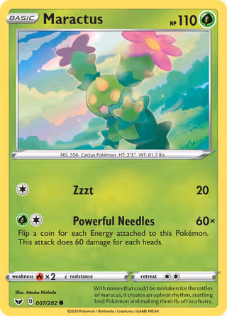 Maractus 7/202 Pokemon card