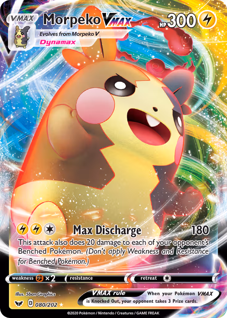 Morpeko VMAX 80/202 Pokemon card