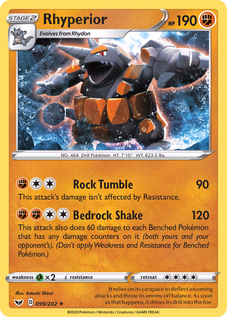 Rhyperior 99/202 Pokemon card