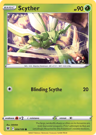 Scyther 4/189 Pokemon card