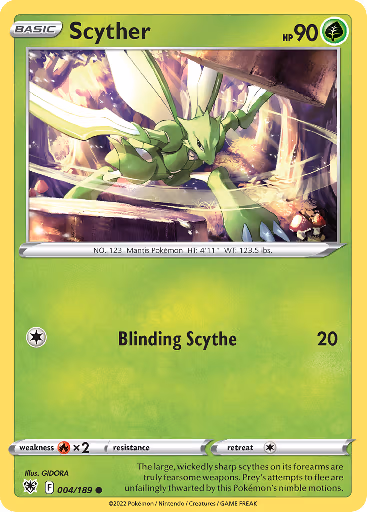 Scyther 4/189 Pokemon card