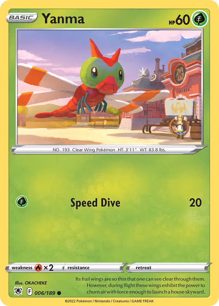 Yanma 6/189 Pokemon card