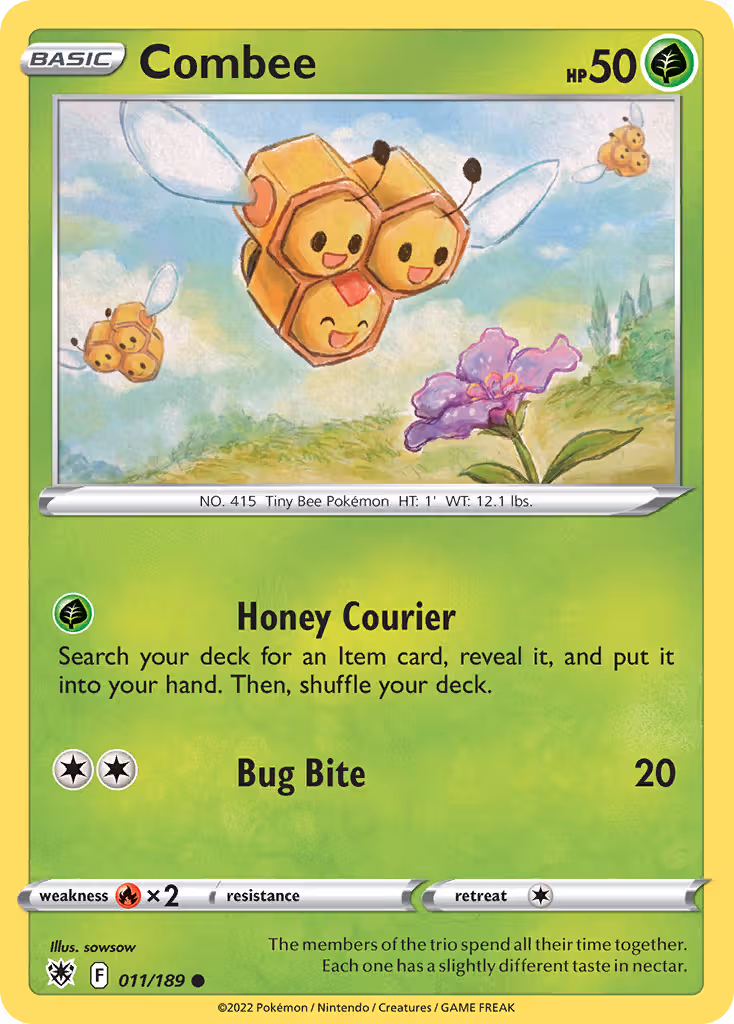 Combee 11/189 Pokemon card